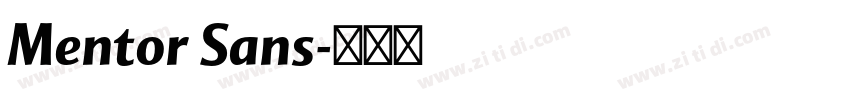Mentor Sans字体转换